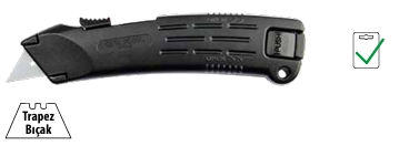 CETA  J47TK-S  Emniyetli Maket Bıçağı (Metal Gövde - Otomatik Geri Çekme)