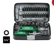 ELTA  1/4” Cırcır Lokma Anahtar & Bits Set (38 parça, mm) 14000 005078