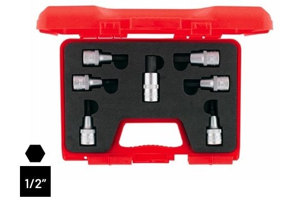 İZELTAŞ  1/2” Lokmalı Allen Uç Takımı (60 mm, 7 Parça)   1113 00 1107