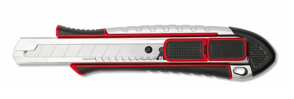 İZELTAŞ  Pro Metal Gövde Emniyetli Otomatik Kilitli Maket Bıçağı 18mm  14000 005050