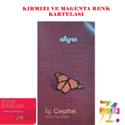 İÇ CEPHE KIRMIZI VE MAGENTA KARTELASI
