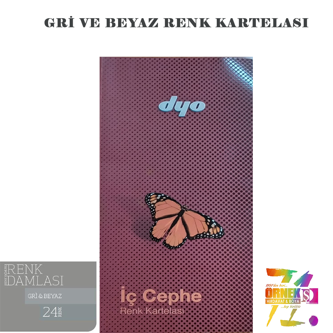 İÇ CEPHE GRİ VE BEYAZ KARTELASI